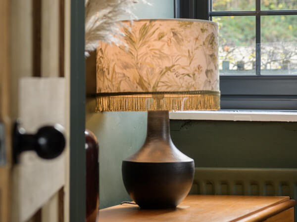 A floral lampshade