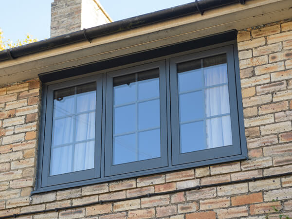 Grey cottage windows